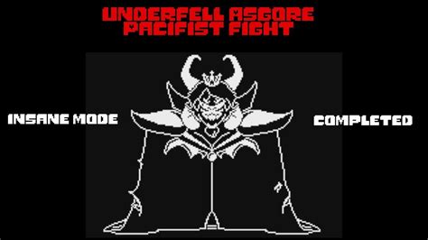 Underfell Asgore Pacifist Fight Insane Mode YouTube