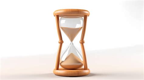 Premium Ai Image Hourglass On A White Background