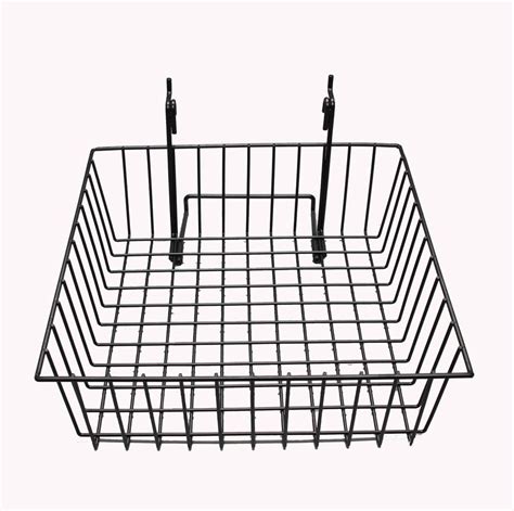 China Customized Slatwall Wire Mesh Basket Manufacturers Suppliers