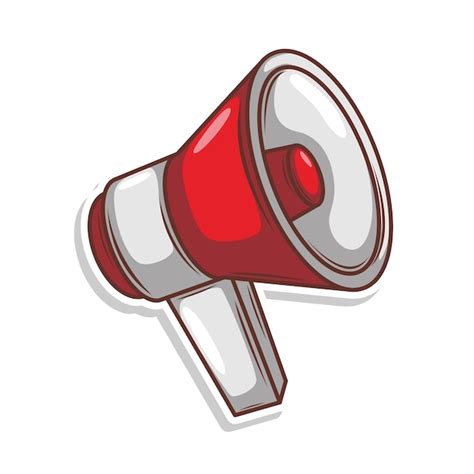 Premium Vector Flat Design Style Megaphone Horn Loudspeaker