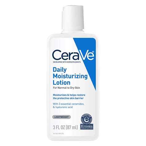 Amazon CeraVe Loción hidratante diaria 3 onzas Loción facial y