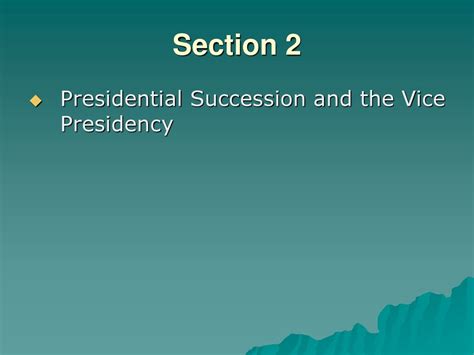 Chapter 13 The Presidency Ppt Download