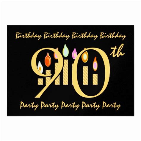 90th Birthday Invitation Templates Beautiful 90th Birthday Party