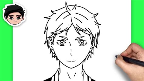 How To Draw Koshi Sugawara Haikyuu Easy Anime Drawing Step By