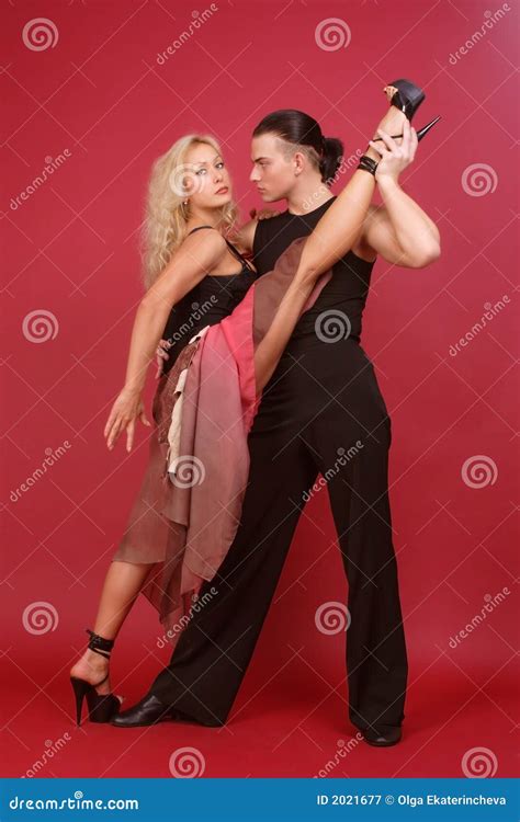 Gorgeous Couple Dancing Argentine Tango Stock Image Image Of Chic Beautiful 2021677