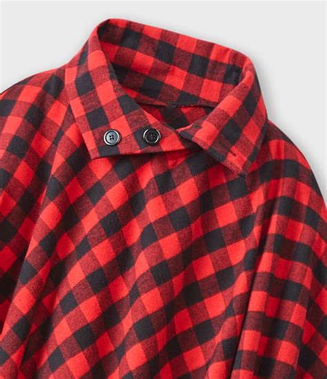 Flannel Poncho Or Shawl Handcrafted Usa The Vermont Flannel Co The Vermont Flannel Company