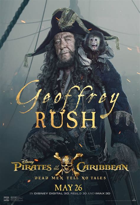 Geoffrey Rush As Captain Hector Barbossa In The Official Character