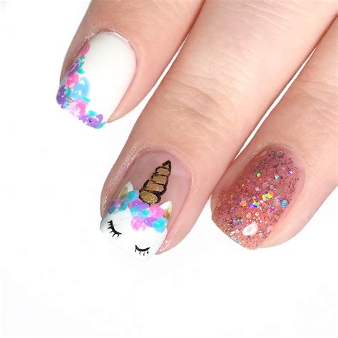 Unicorn Nail Art Tutorial Digital Dozen Mythical Creatures