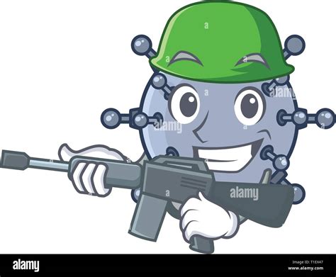 Army Mine Underwater Isolated With The Mascot Vector Illustration Stock