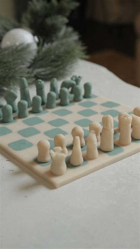 DIY CLAY CHESS SET | Diy clay crafts, Clay diy projects, Clay art projects