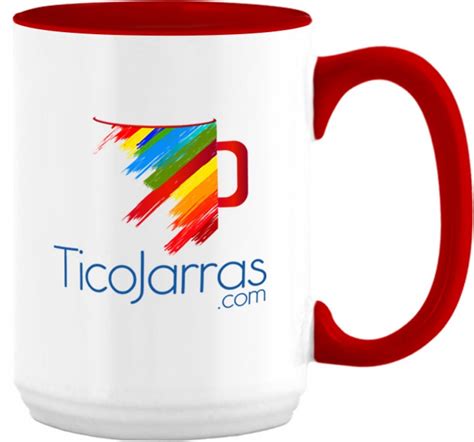 Taza De Oz Fondo Y Asa Rojo Ticojarras Cat Logo De Productos