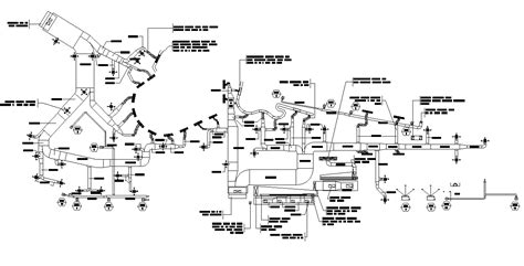 The Gas Pipeline Working Detail Drawing Shown In This Autocad File Download This 2d Autocad