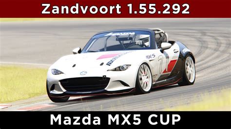 Mazda MX5 CUP Zandvoort 1 55 292 Assetto Corsa Fixed Setup