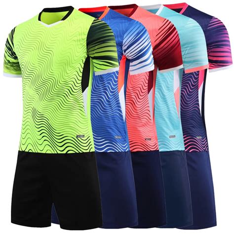 Conjunto de camisetas de fútbol para hombre ropa deportiva uniforme