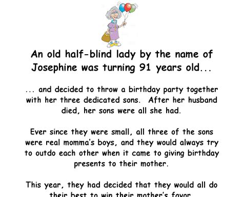 An Old Lady Has A Birthday Party – Jokes Of The Day