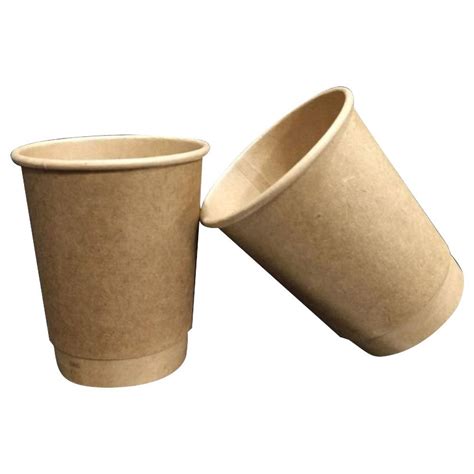 250ml Double Wall Brown Paper Cup At Rs 2 70 Piece Paper Cup In