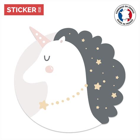 Sticker Licorne Kawaii Stickers Chambre Enfant Stickerdeco Fr