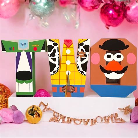 Toy Story Birthday Party Decoration 3d Paper Letters And Numbers