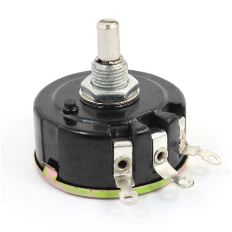 Unique Bargains Mm Shaft Single Turn Wire Wound Rotary Potentiometer