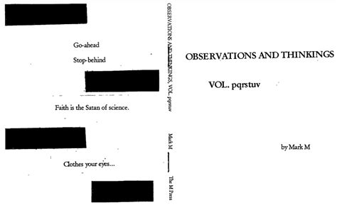 Observations And Thinkings Vol Pqrstuv The Frustrated Playwright