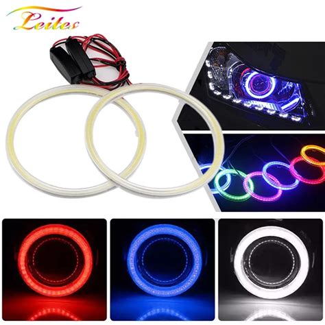 X Super Bright Halo Rings Cob Led Angel Eyes Headlight Mm Mm Mm