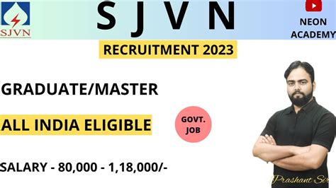 SJVN Limited Recruitment 2023 Salary 118K Without GATE All