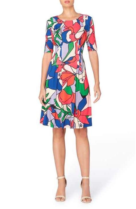 Catherine Malandrino Jonni Pleat Jersey Fit And Flare Dress