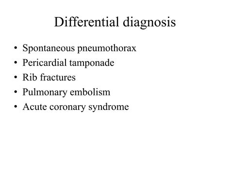 Tension Pneumothorax And Chest Trauma Pptx Ppt