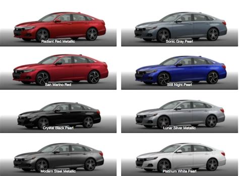 2021 Honda Accord Color Options | Riverhead Honda Dealer