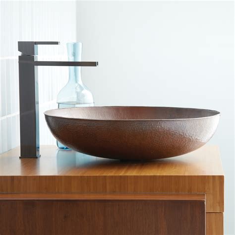 Native Trails Maestro 17 Round Copper Bathroom Sink Tempered Copper The Sink Boutique