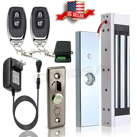 Door Access Control System Electric Magnetic Lock 2 Wireless Remote Controls Ebay