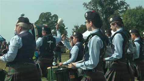 Perth Highland Games Perth District Pipe Band Youtube