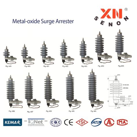 Yh10W 18kv Polymer Housed Metal Oxide Surge Arrester Without Gaps