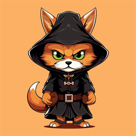 cat halloween cartoon vector illustration 27576740 Vector Art at Vecteezy