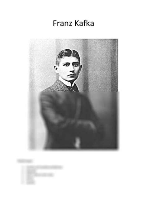 Franz Kafka Biografie Und Werke Referat