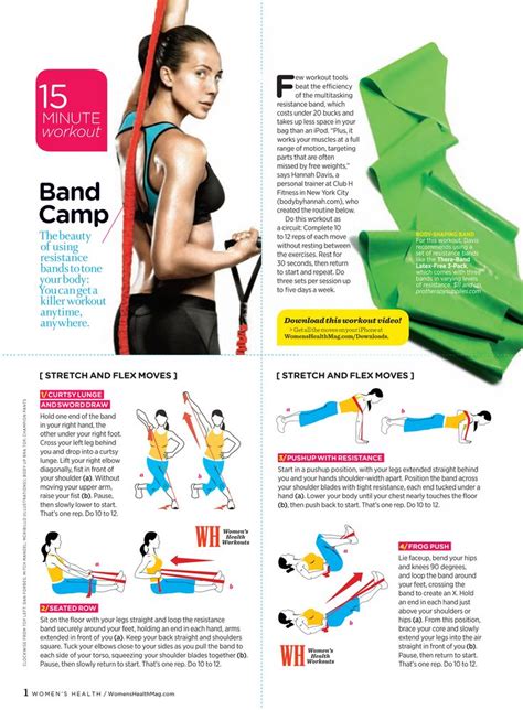 Band Workout Womens Health Magazine Health Magazine