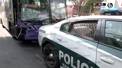 Choque de unidades de transporte público deja 10 lesionados Coyoacán