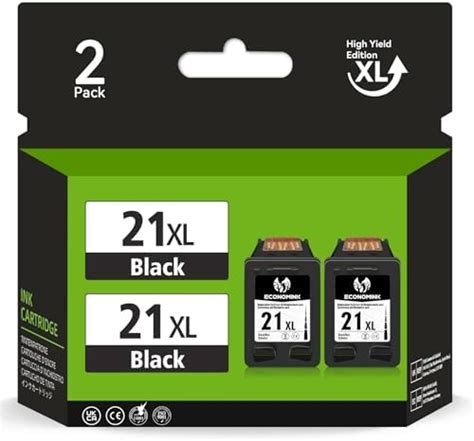 Economink 21XL Cartucho De Tinta Remanufacturado Para HP 21 XL Negro