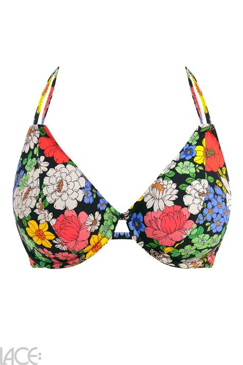 Freya Swim Floral Haze Bandless Triangle Bikini Top F H Cup Lace Lingerie
