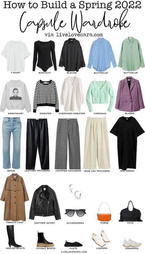 How To Build A Spring Capsule Wardrobe 2022 Livelovesara