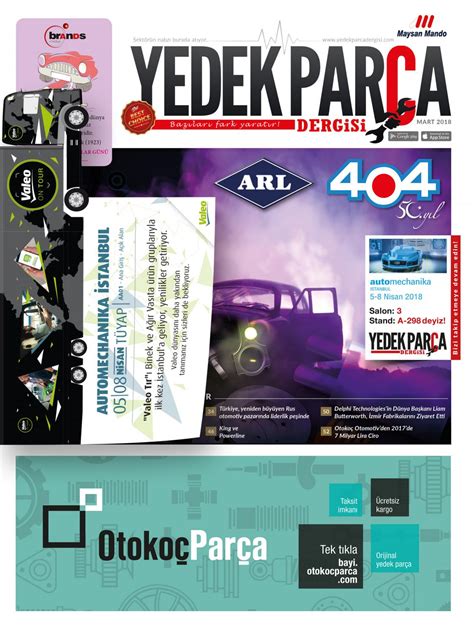 Yedek Par A Dergisi Mart Spare Parts Magazine March By