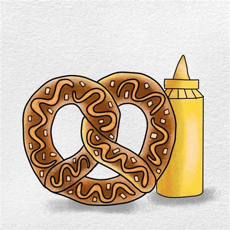 16 Pretzel Drawing Ideas How To Draw A Pretzel Diyncrafty