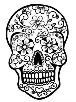 Kids-n-fun.com | 34 coloring pages of Sugar Skulls