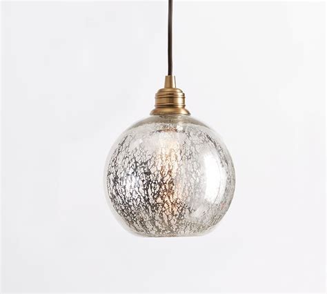 Custom Cord Pendant Mercury Glass Globe Mercury Glass Pendant Light