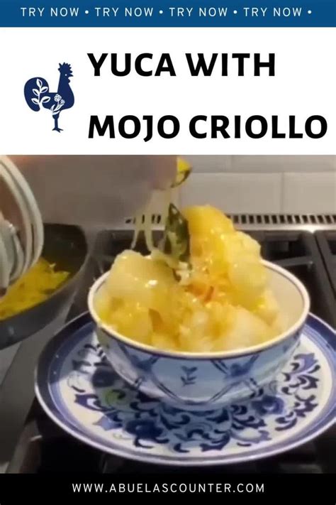 Cuban Yuca Con Mojo Abuela S Cuban Counter Video Ricetta Video