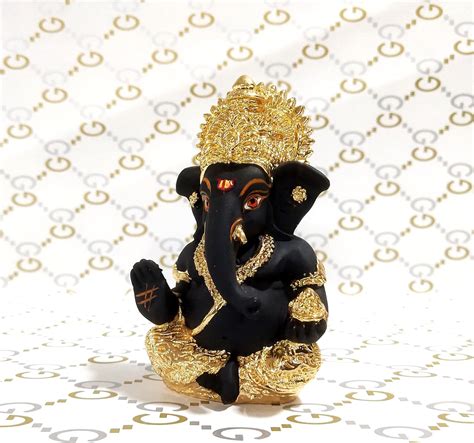 Buy Sawcart Lord Ganesha Ganesh Ganpati Gold Plated Terracotta