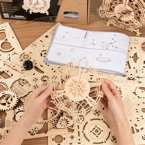 Horloge Hibou Puzzle En Bois 3D MECAPUZZLE