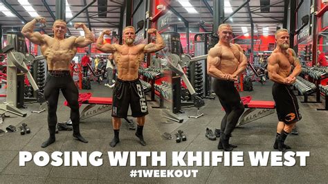 Pose Off With Khifie West At 1 Week Out Mass Monster Vs Aesthetics Pull Workout Youtube