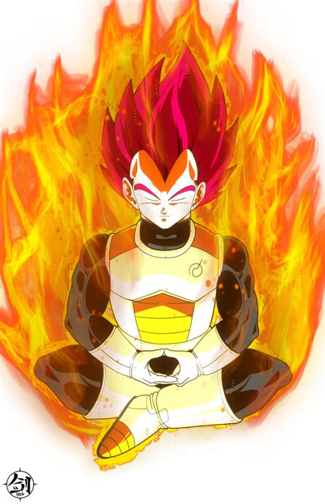 Vegeta Super Saiyan God By Blade3006 On Deviantart Dragon Ball Z