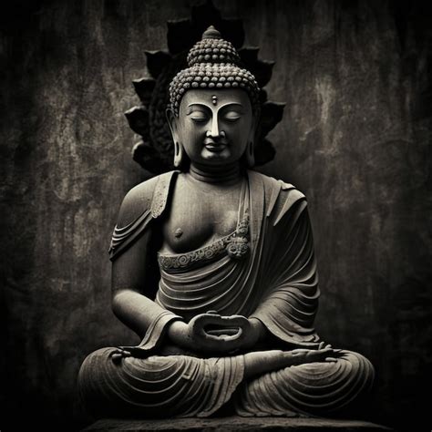 Premium AI Image Buddha In Meditation For Buddhist Festival Of Happy